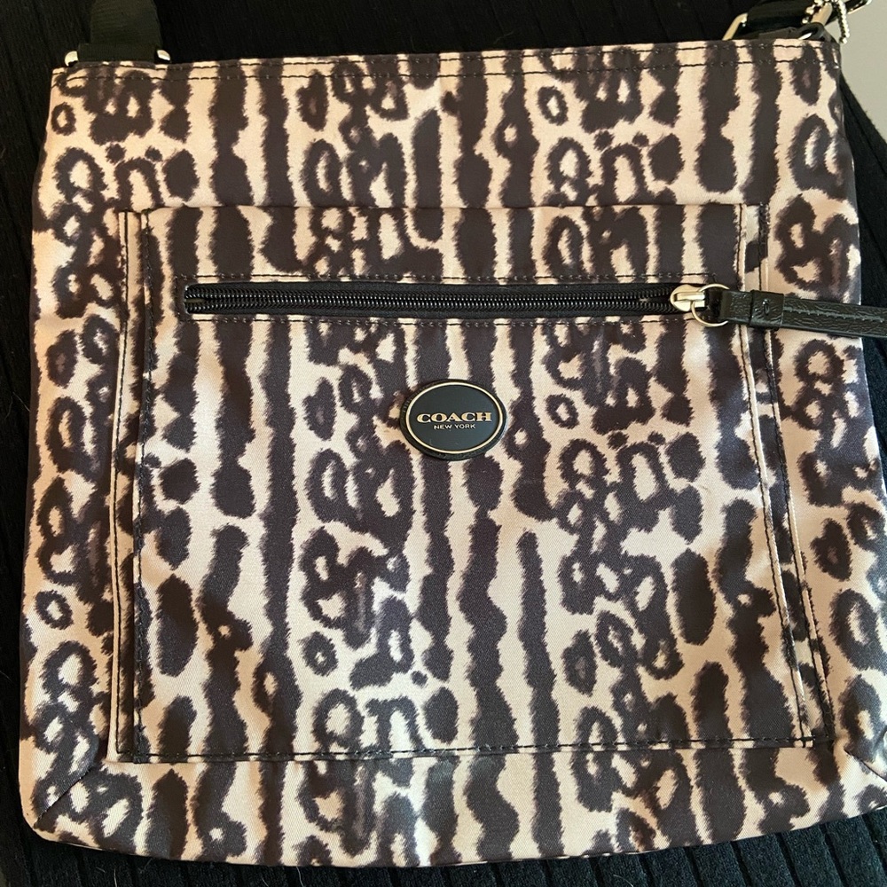 Coach Ocelot print crossbody bag